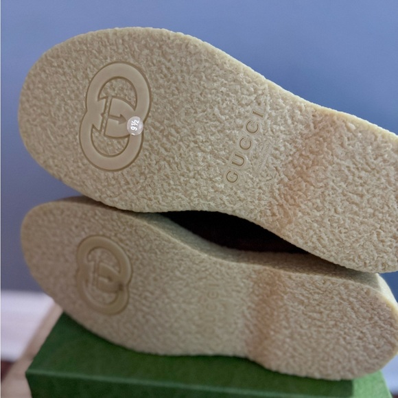 BRAND NEW AUTHENTIC Menen Gucci Suede Lace-Up Boots - Picture 5 of 9